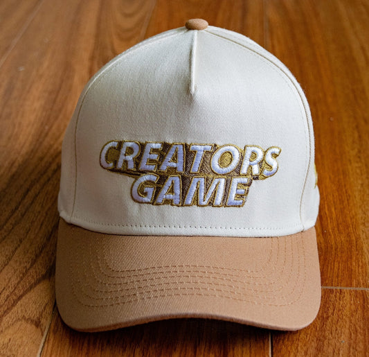 lacrosse snap back hat tan color