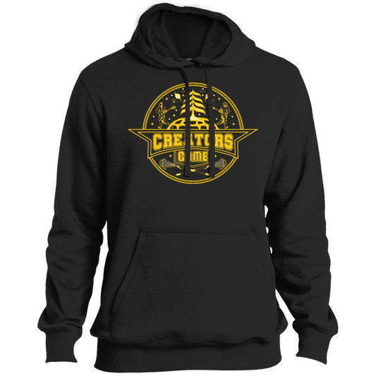 lacrosse hoodie with gold logo