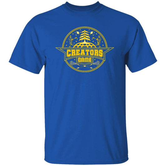 Creators Game Lacrosse T-Shirt / Blue & Gold