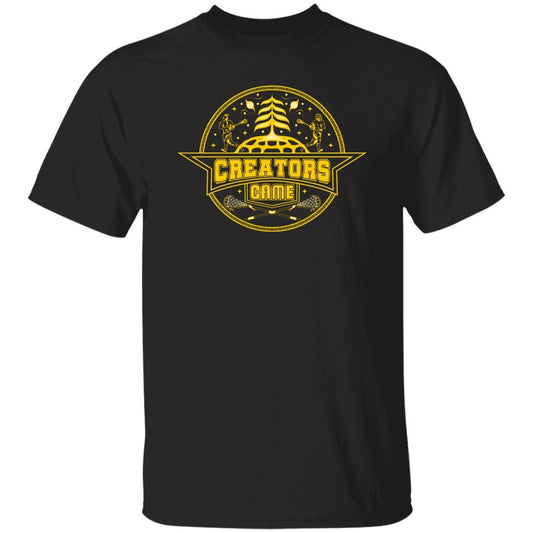 Creators Game Lacrosse T-Shirt / Black & Gold