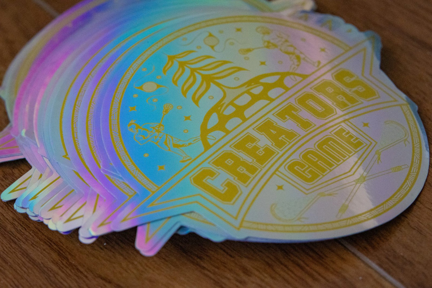 Waterproof Holographic Lacrosse Sticker