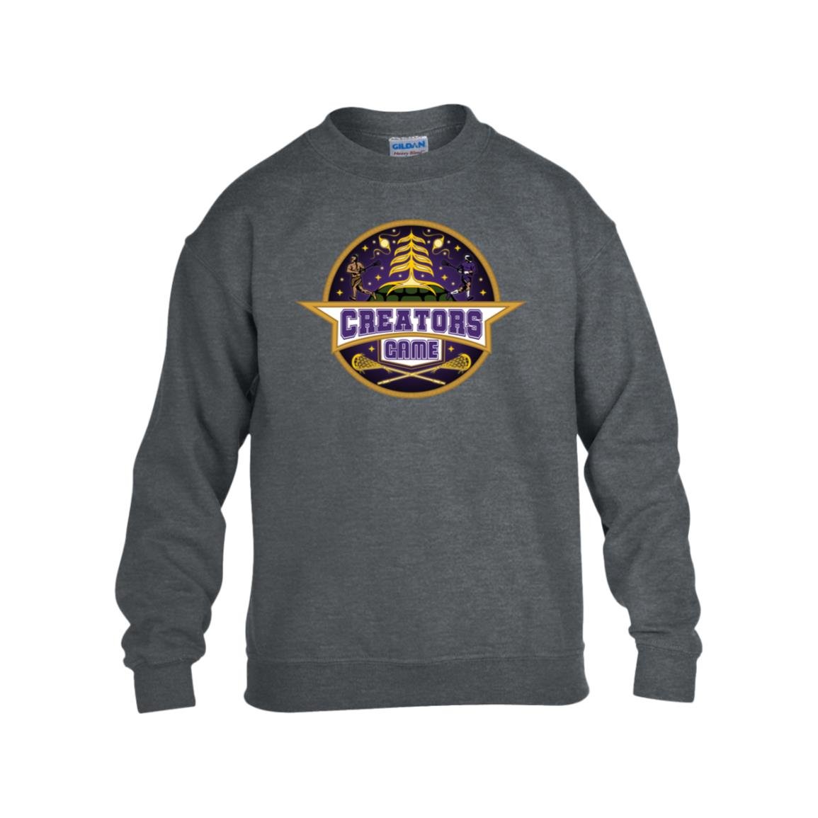 Creators Game Kids Fleece Crewneck - Purple Logo