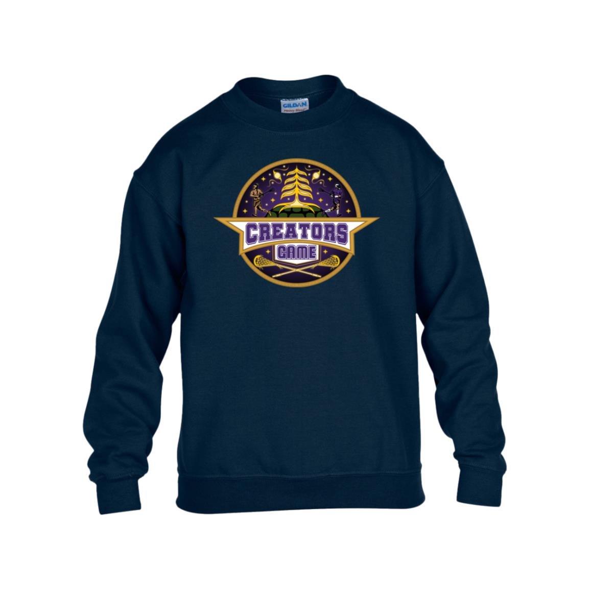 Creators Game Kids Fleece Crewneck - Purple Logo