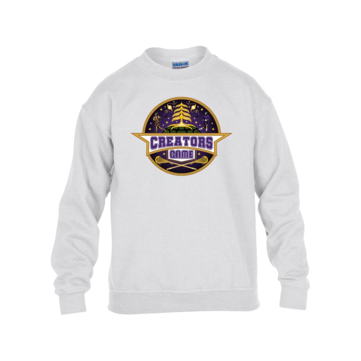 Creators Game Kids Fleece Crewneck - Purple Logo